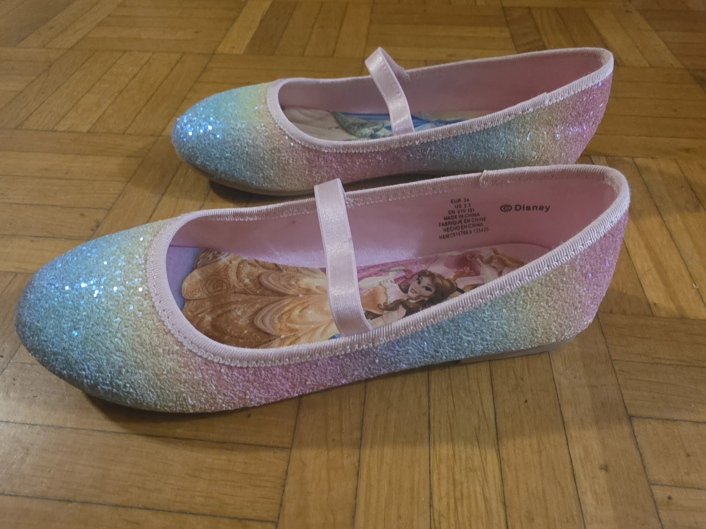 Disney Princess Glitter Flats Toddler Size 2 - photo 2