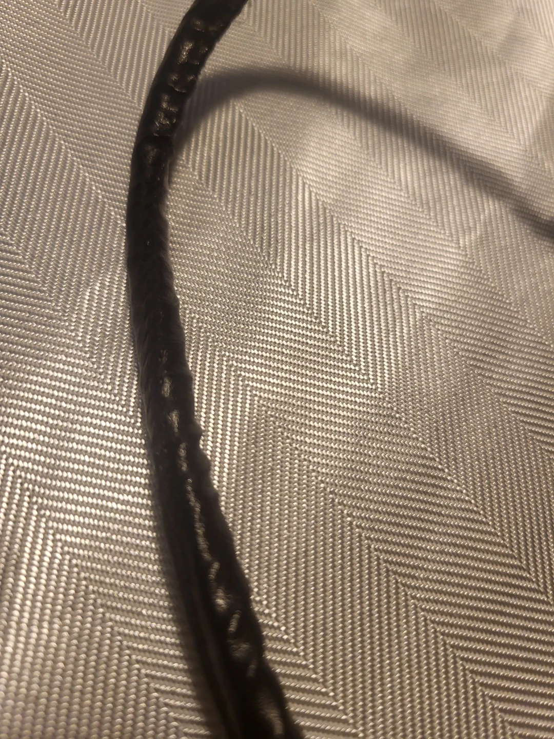Black Pendant Necklace with Leather Cord - photo 4