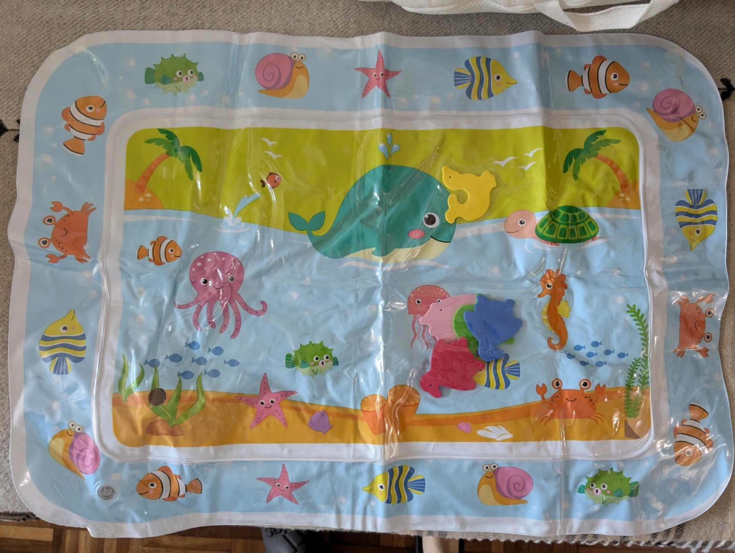 Inflatable Water Play Mat with Ocean Animals