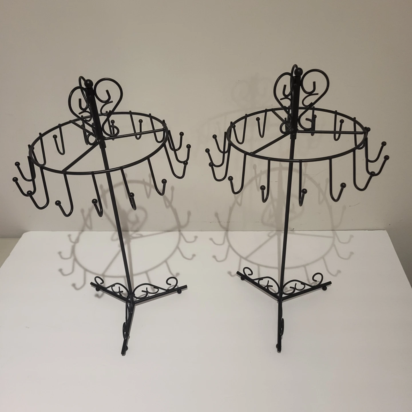 Black Metal Rotating Jewelry Holder Stand - photo 3