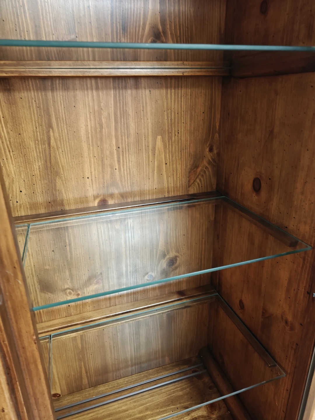 Wooden Display Cabinet with Glass Doors - photo 2