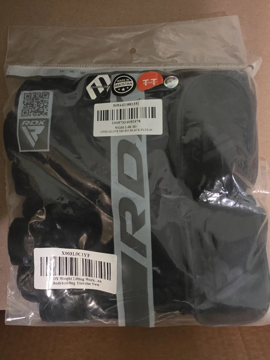 RDX weightlifting gloves (Black) M size