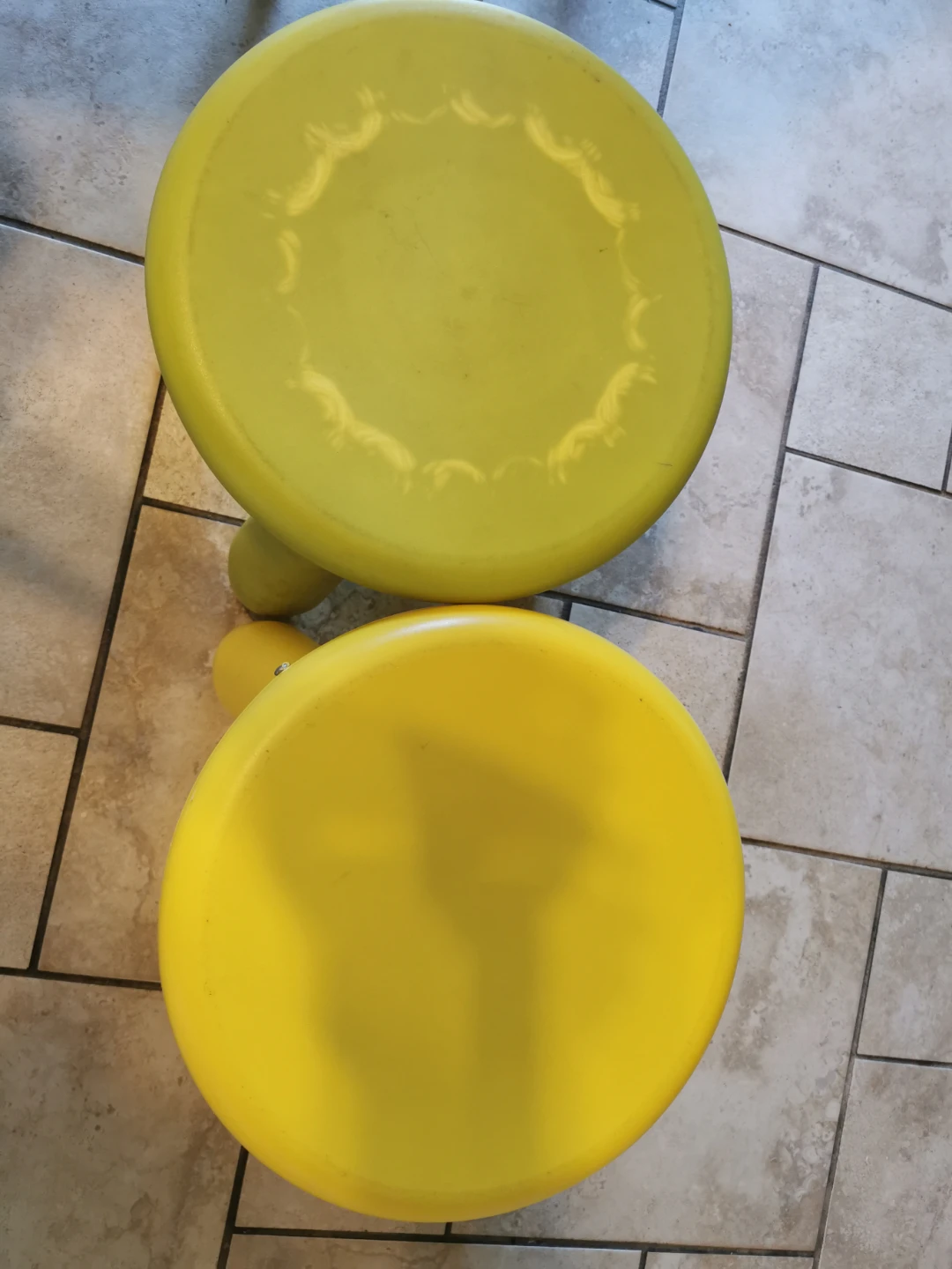 Yellow Plastic Stool