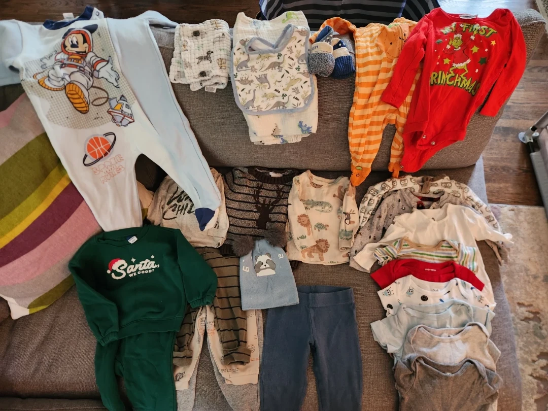 Baby Clothes Bundle - Pajamas, Onesies & More