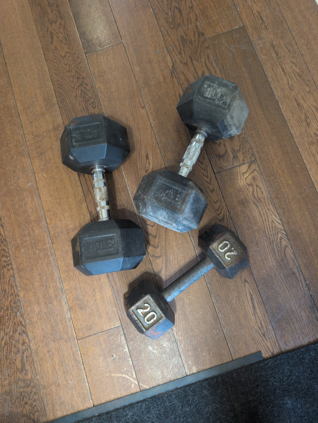 Assorted Dumbbells 20lb 40lb - photo 2
