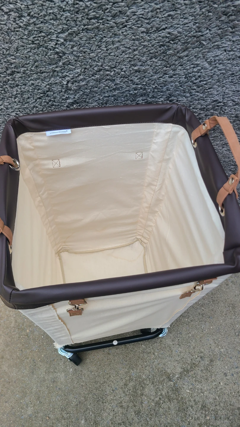 STOR AGEWORKS Rolling Laundry Hamper - photo 3