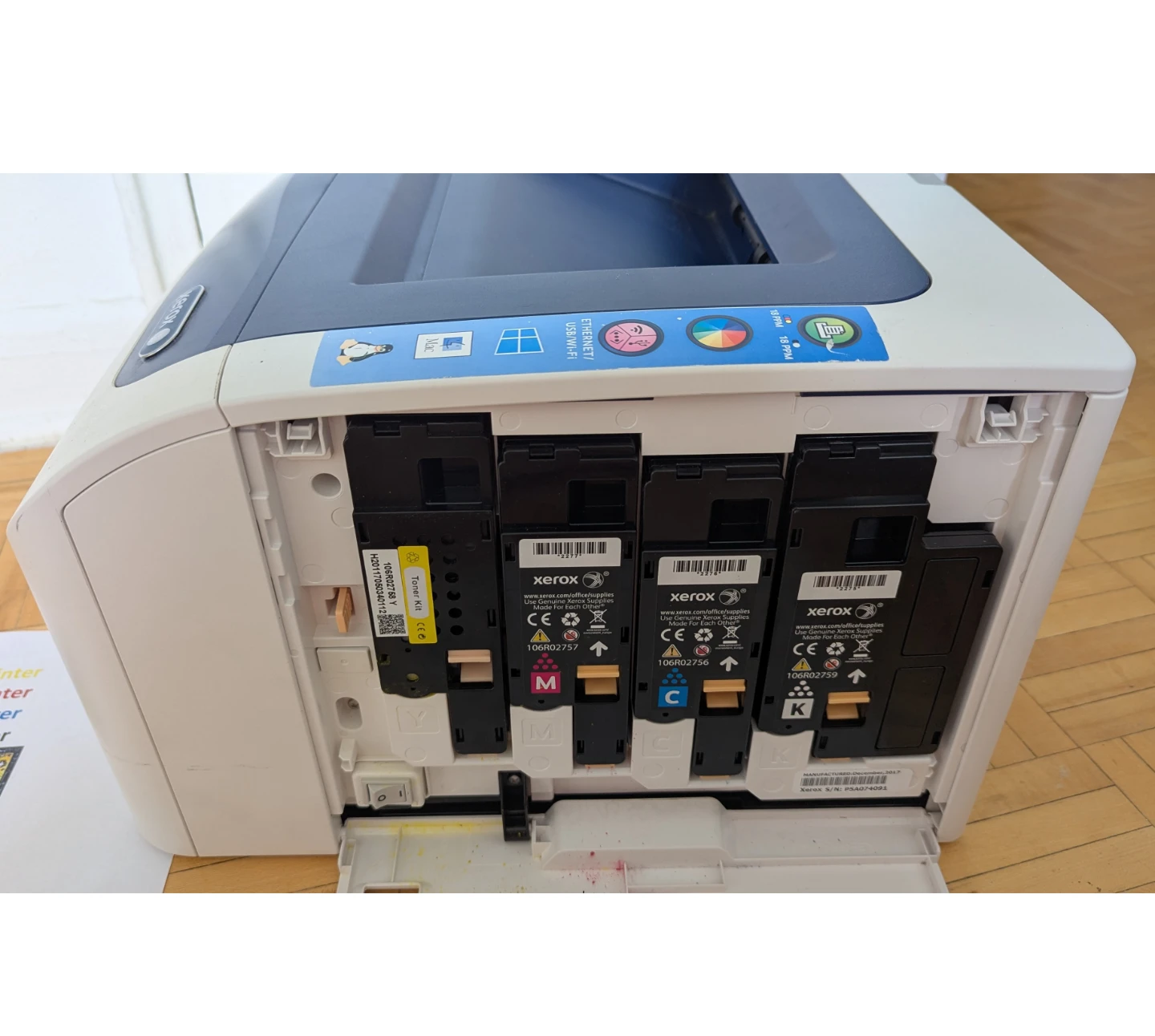 Good Condition! Xerox Phaser 6022 Color Laser Printer - photo 3