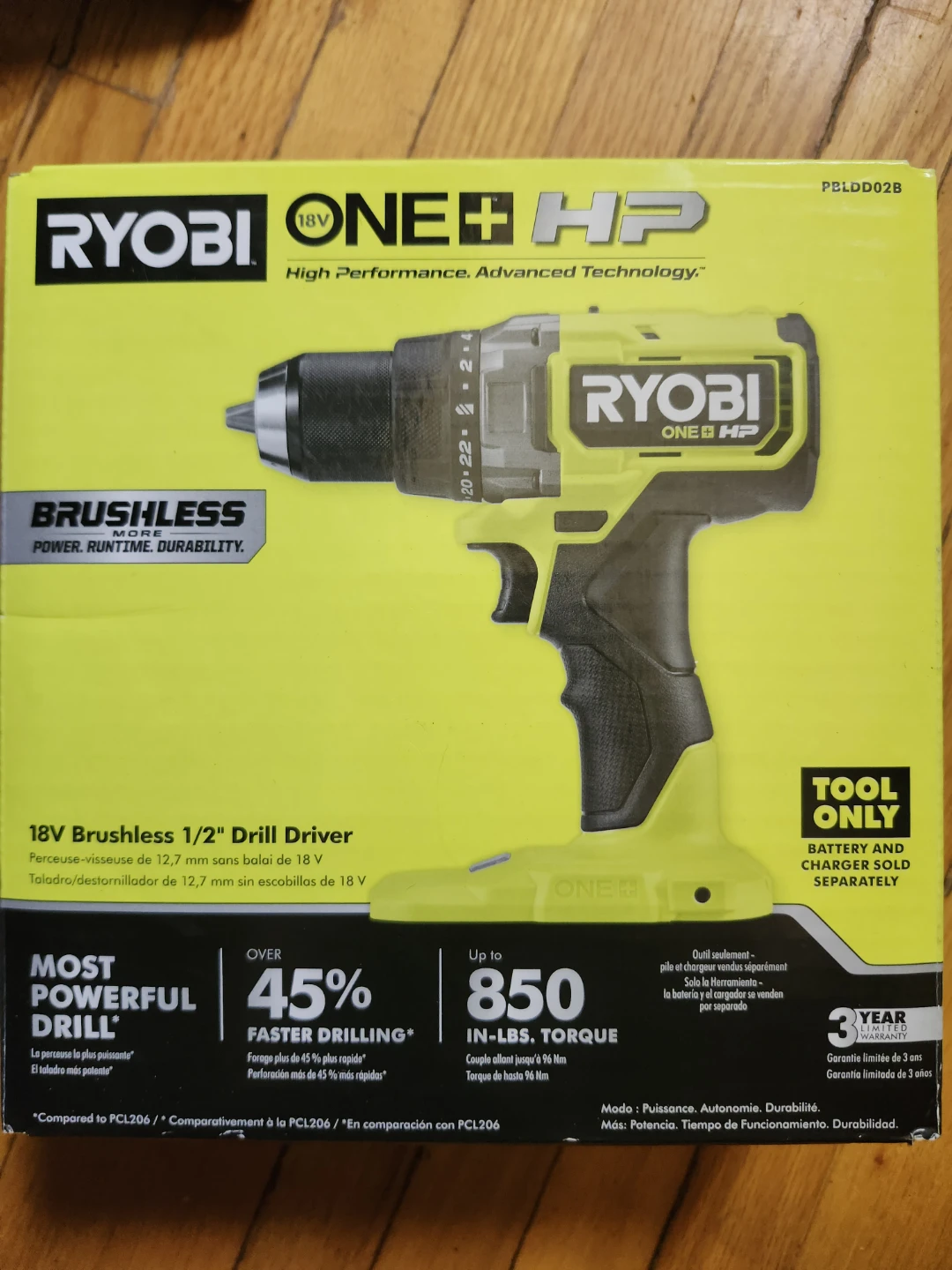 Ryobi 18V Brushless 1/2" Drill Driver