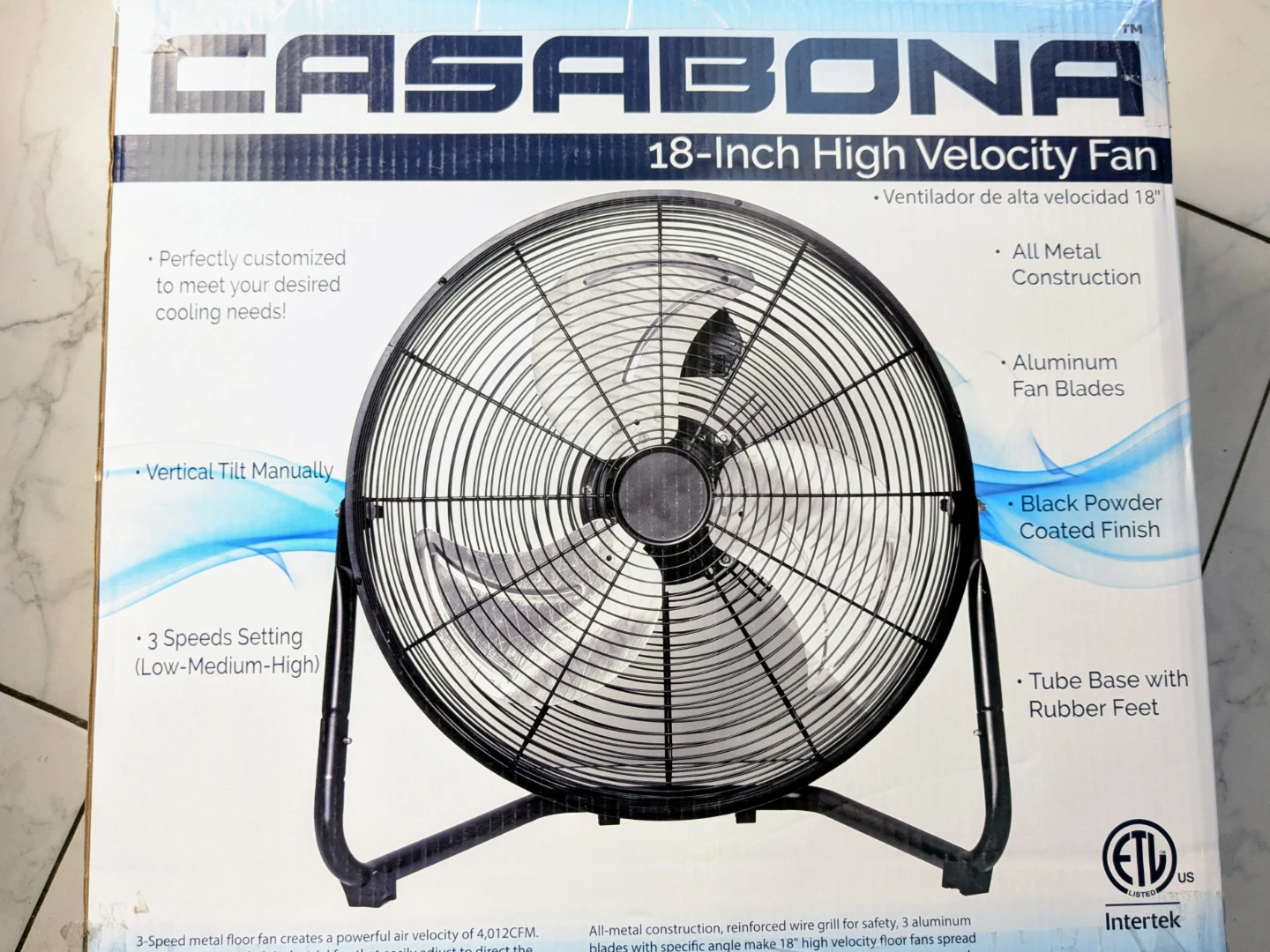 18" High Velocity Fan
