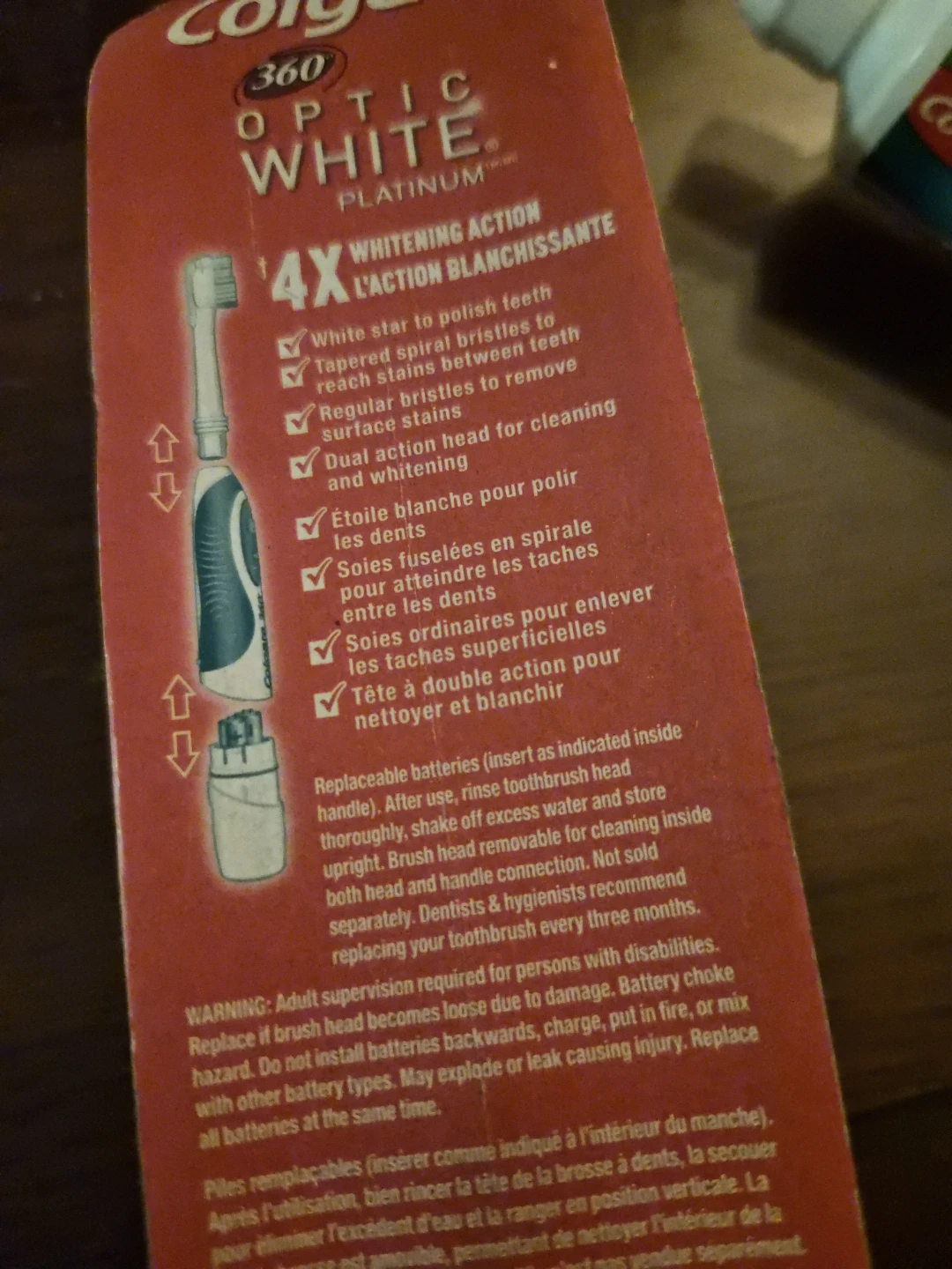 Colgate 360 Optic White Platinum Toothbrush & Toothpaste - photo 3
