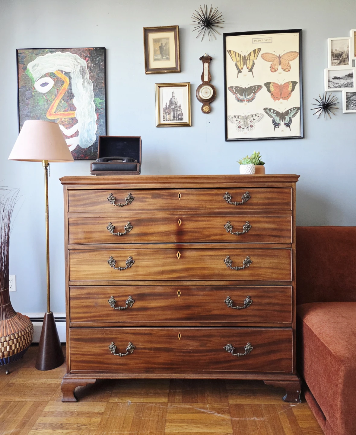 Antique Solid Wood Mahogany Butler Desk (Delivery Available) - photo 2