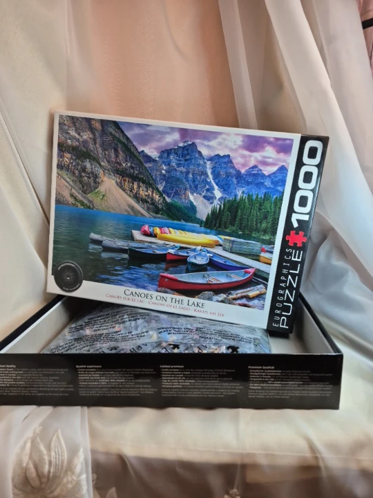 EuroGraphics Canoes on the Lake 1000 Piece Jigsaw Puzzle - photo 3