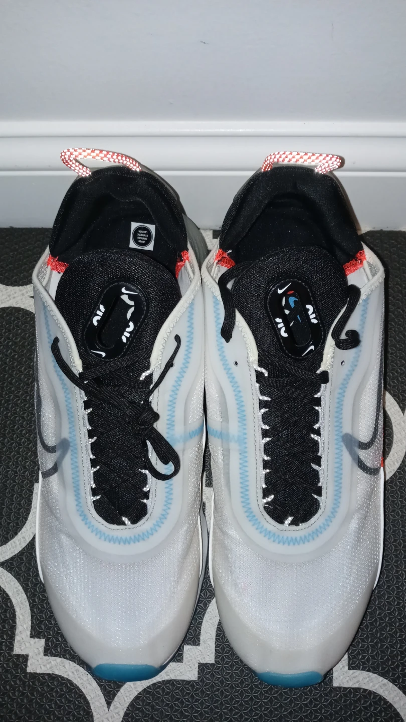 Nike Air Max 2090 white pure platinum bright crimson black - photo 4
