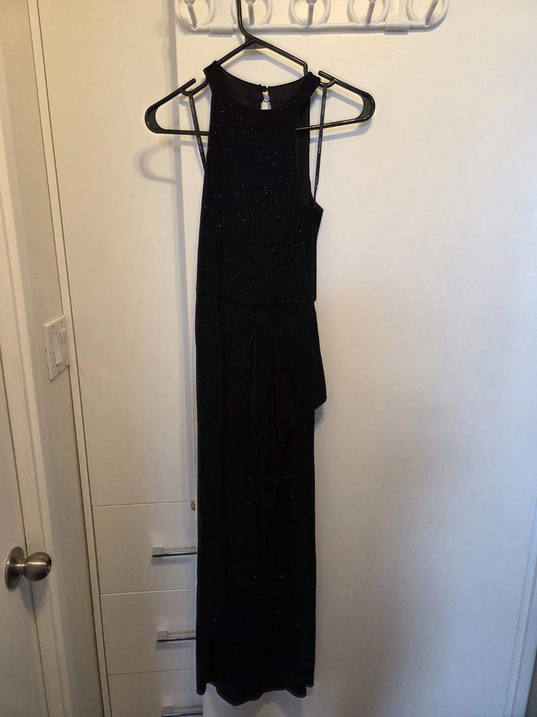 Ever New Black Sparkle Halter Dress