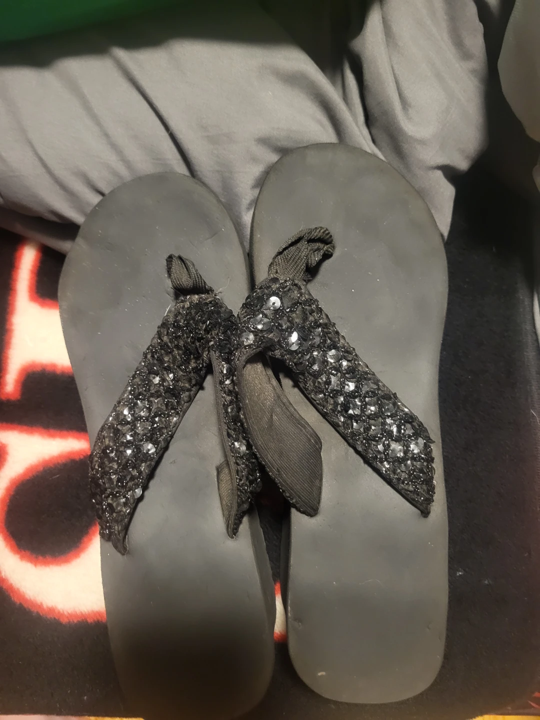 Sparkly Flip Flops
