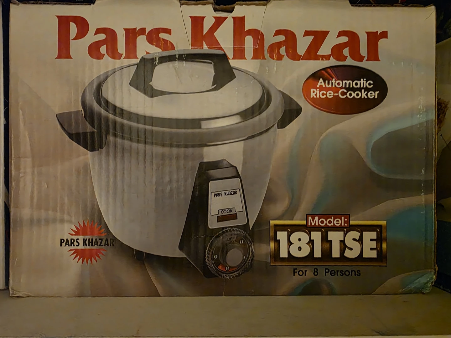 Pars Khazar Automatic Rice Cooker 181 TSE for 8 Persons
