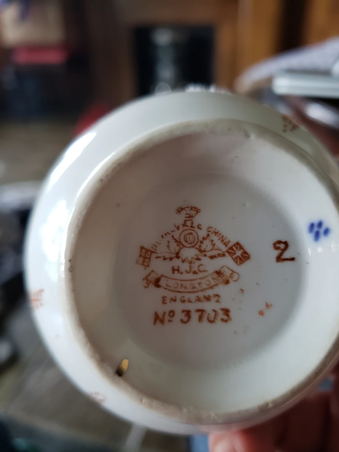 H.J.C. Longton England Tea Cup and Saucer - photo 2