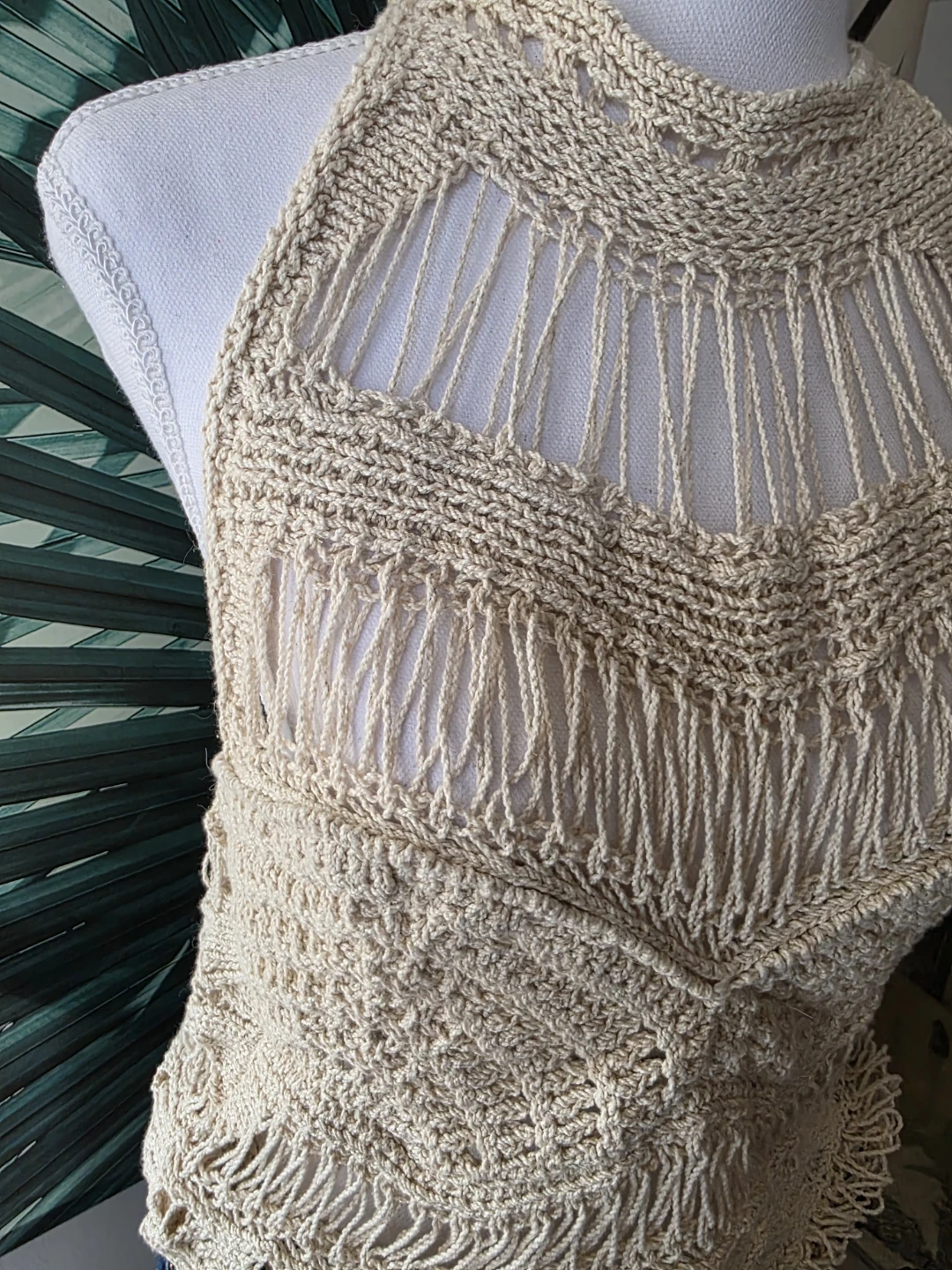 Zara Boho Crochet Halter Top - photo 2