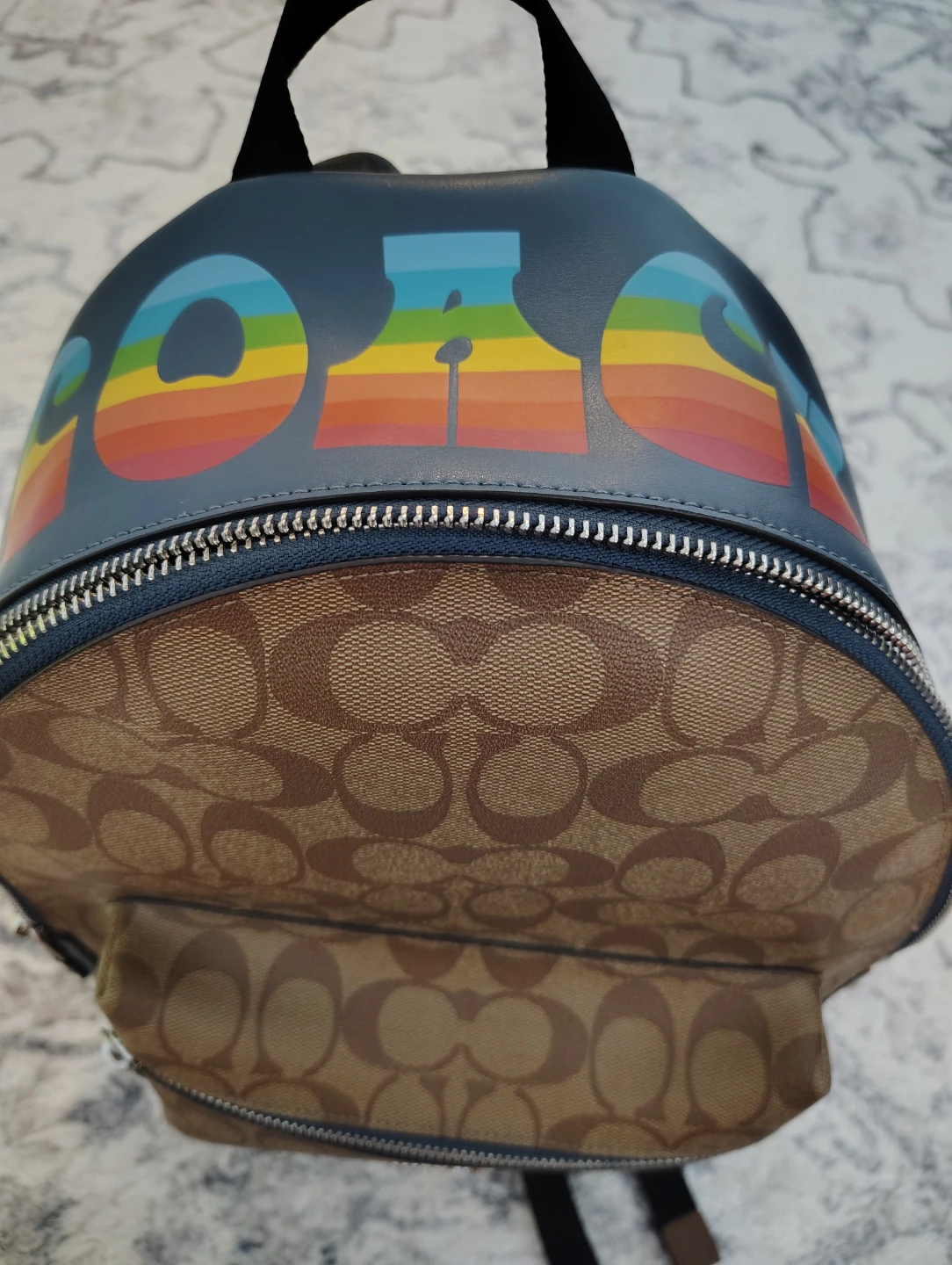 Coach Brown Signature Canvas & Leather Backpack - photo 3