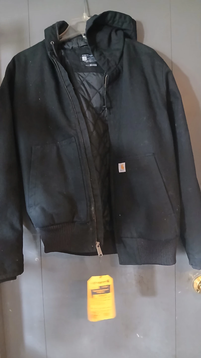 Carhartt Black Insulated Hooded Jacket