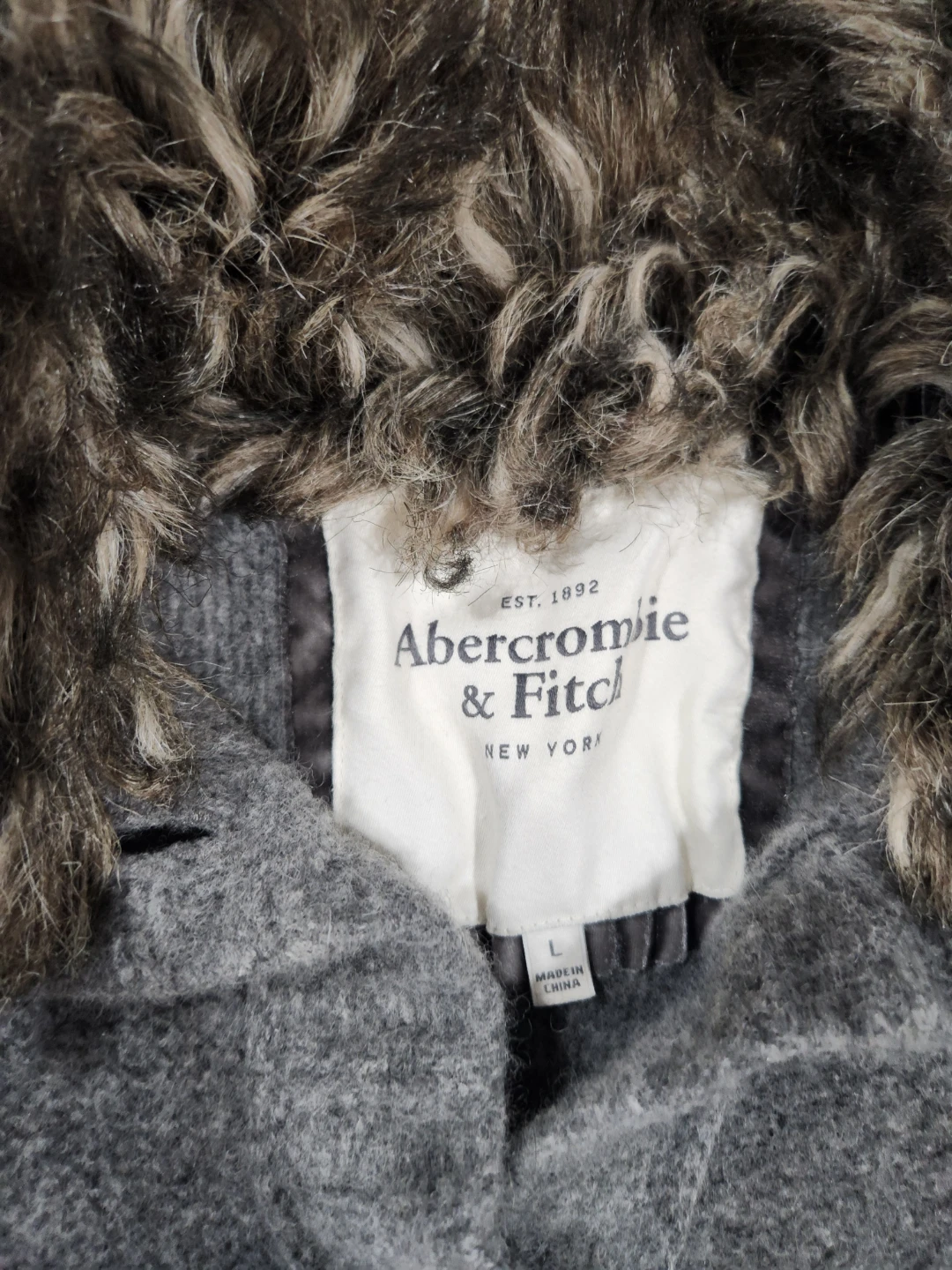 Y2K Abercrombie & Fitch Cardigan with Fur Collar - photo 2