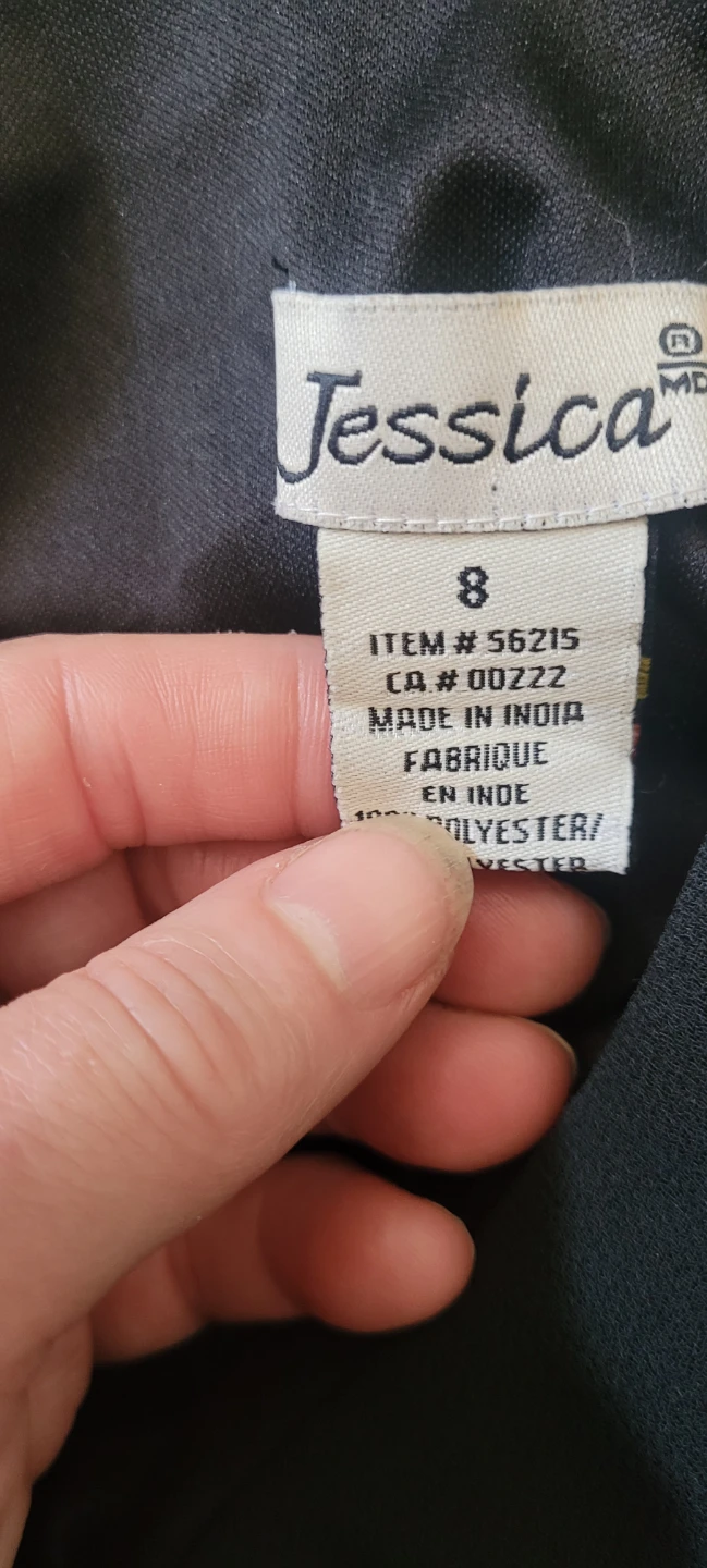 Jessica Women's Black Dress Size 8 - photo 2