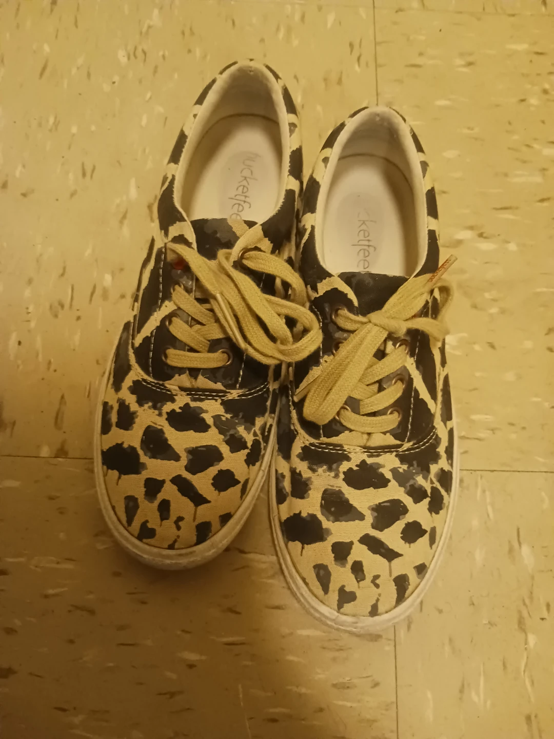 Bucketfeet Leopard Print Canvas Shoes