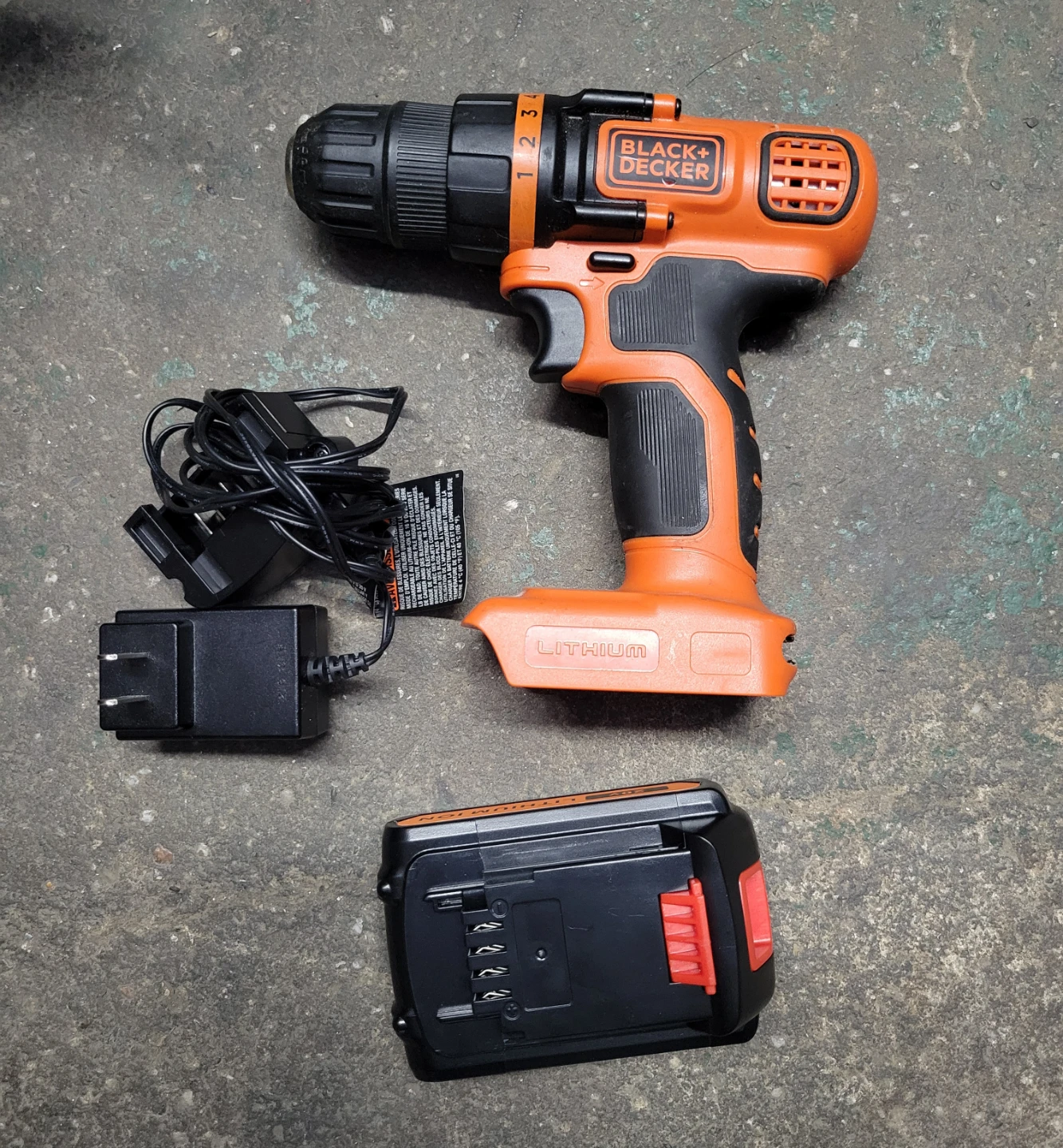 BLACK+DECKER 20V MAX Cordless Drill with Battery and Charger