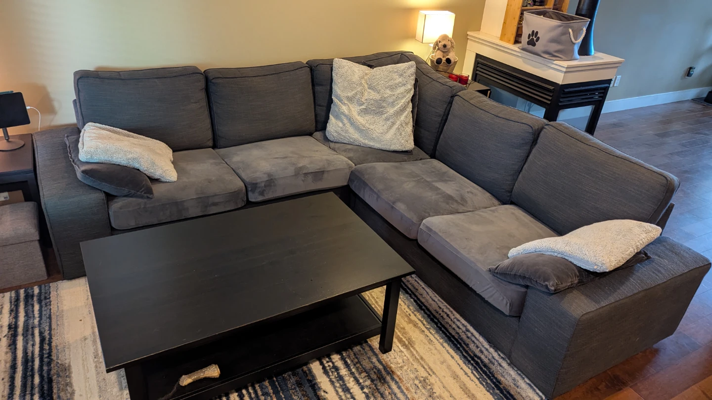 IKEA Kivik - Dark Grey Sectional Sofa