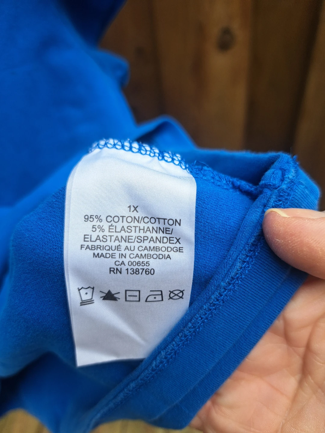 Blue V-Neck T-Shirt 1X - photo 2
