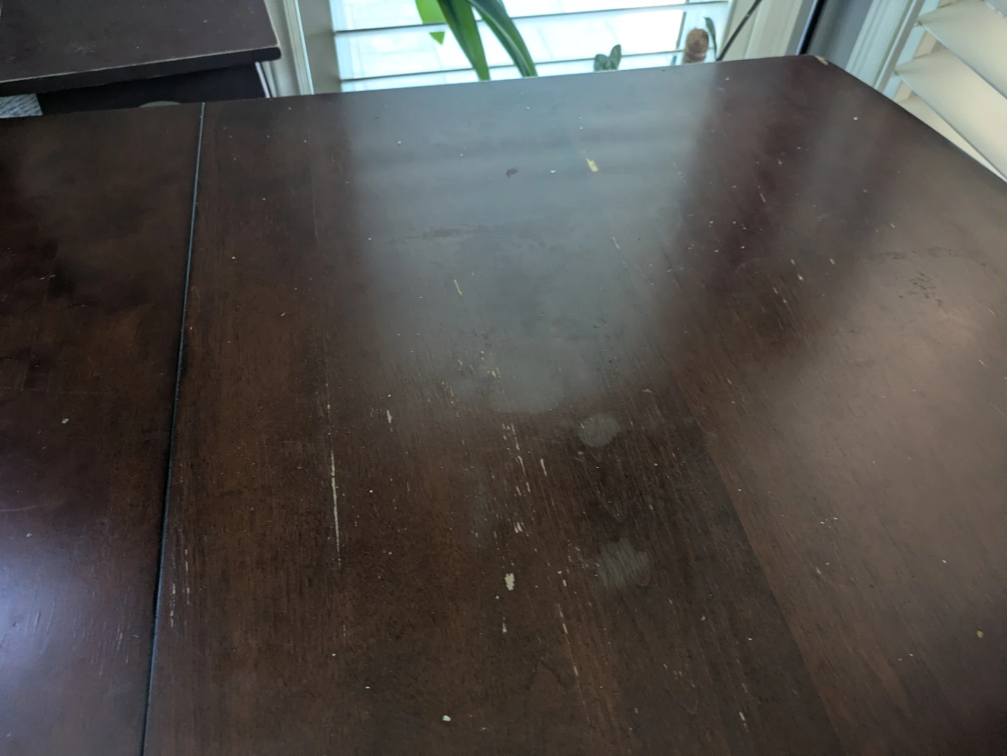 Extendable Dining Table - Dark Wood Finish