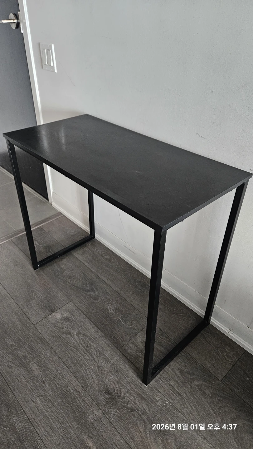 SHW Mission 32-Inch Home Office Computer Desk, Black - photo 3