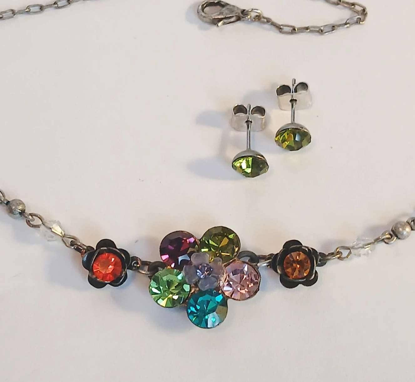 Swarovski crystals Necklace and Earring Set - photo 4