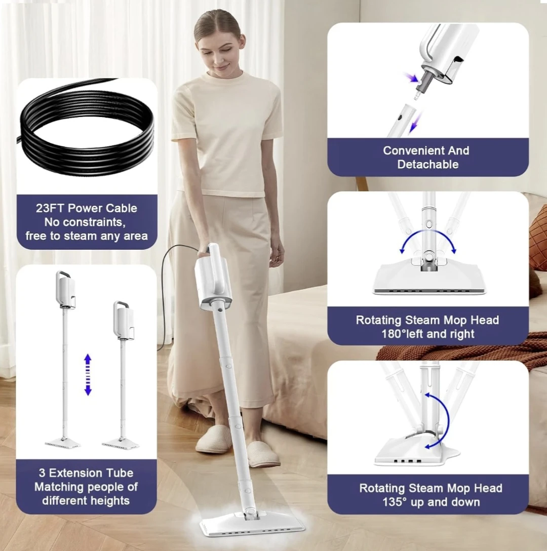 Steam Mop Cleaner - 6-in-1 Use Function Open Box - photo 3