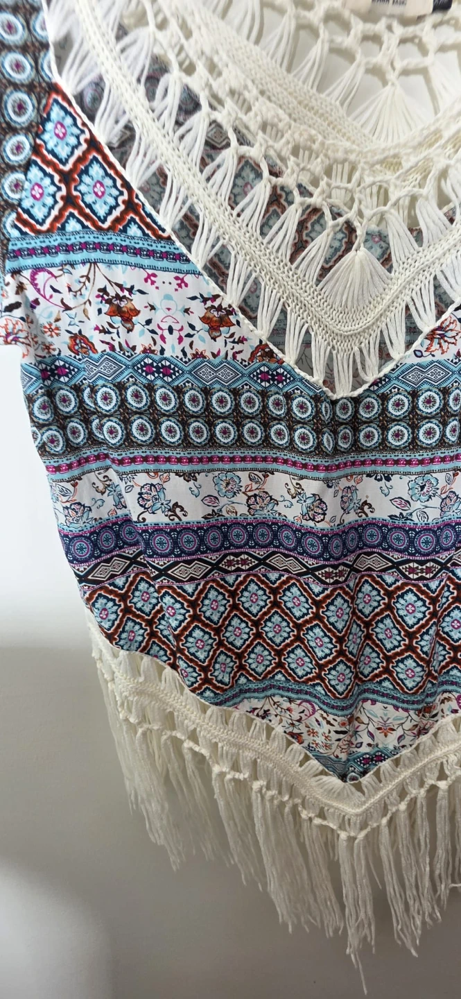 Zara Basic Crochet Fringe Top XXL - photo 2