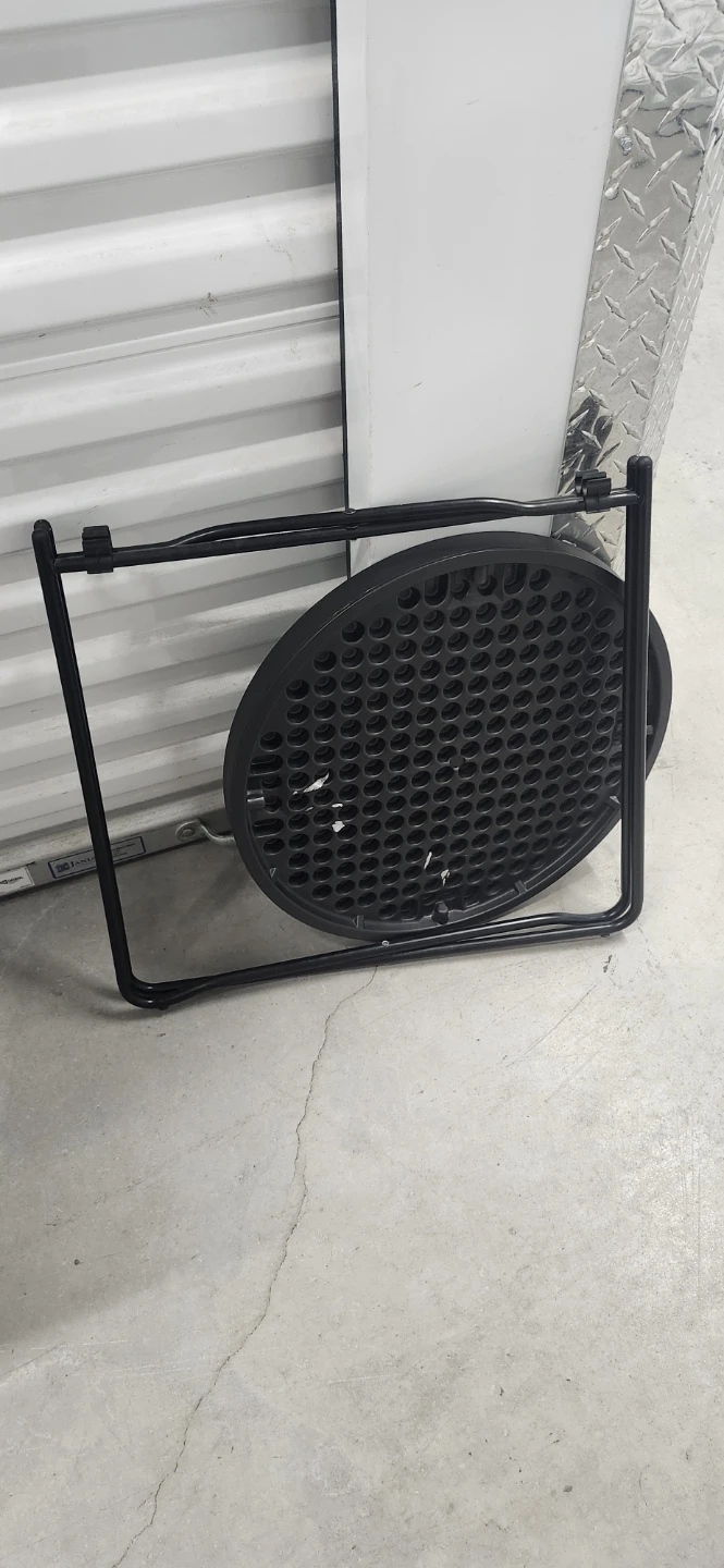 Black Metal Round Side Table - photo 2