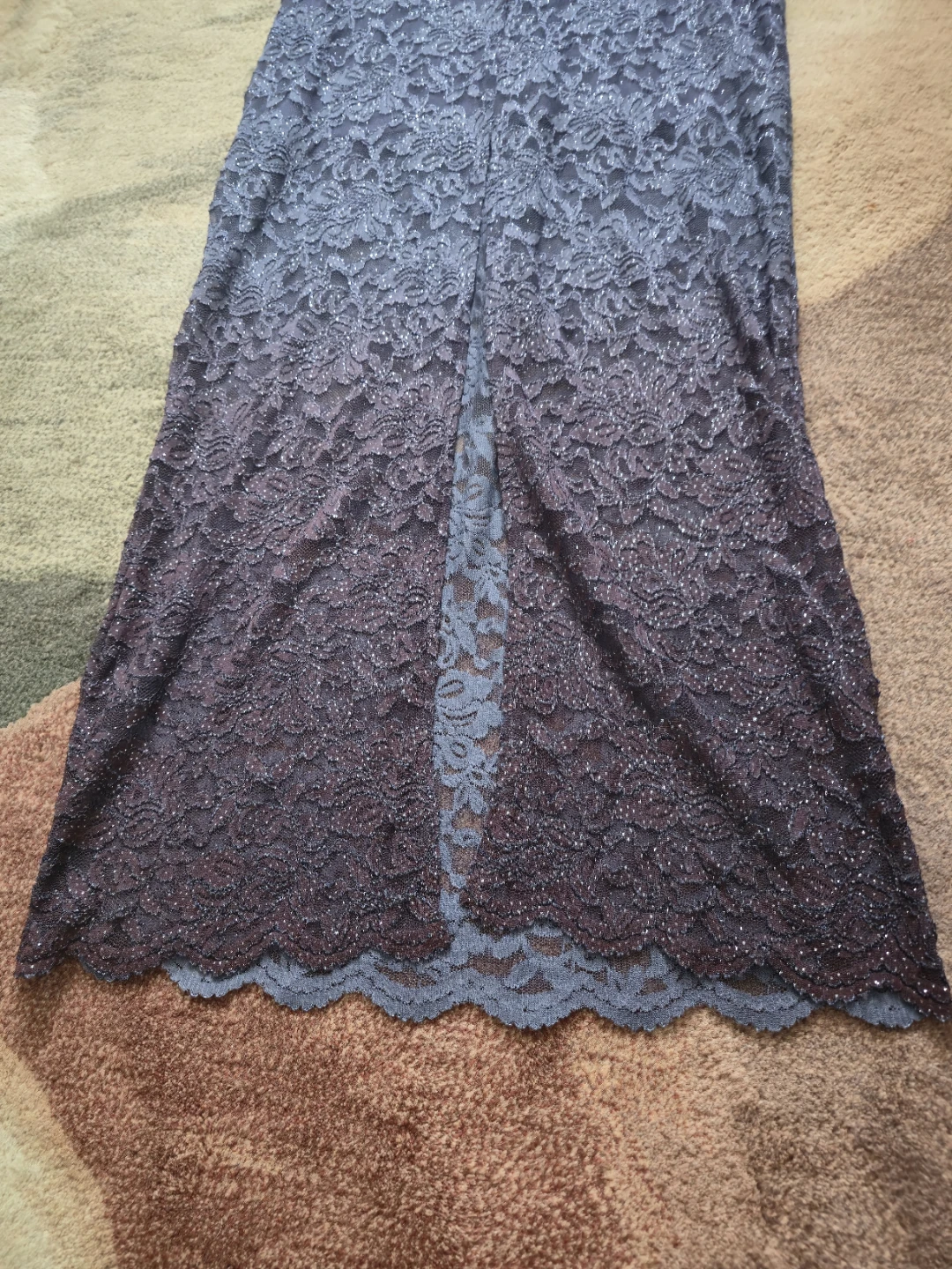 Sparkly Ombre Lace Dress size 6 - photo 4