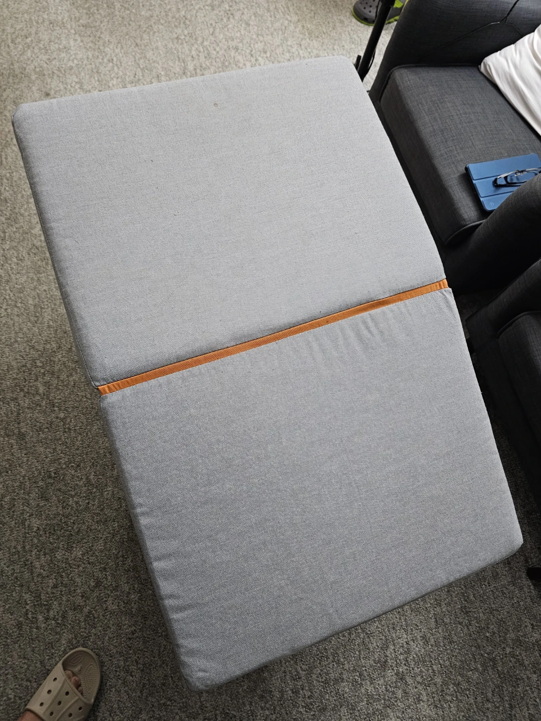Grey Foldable Ottoman/Bench - photo 3