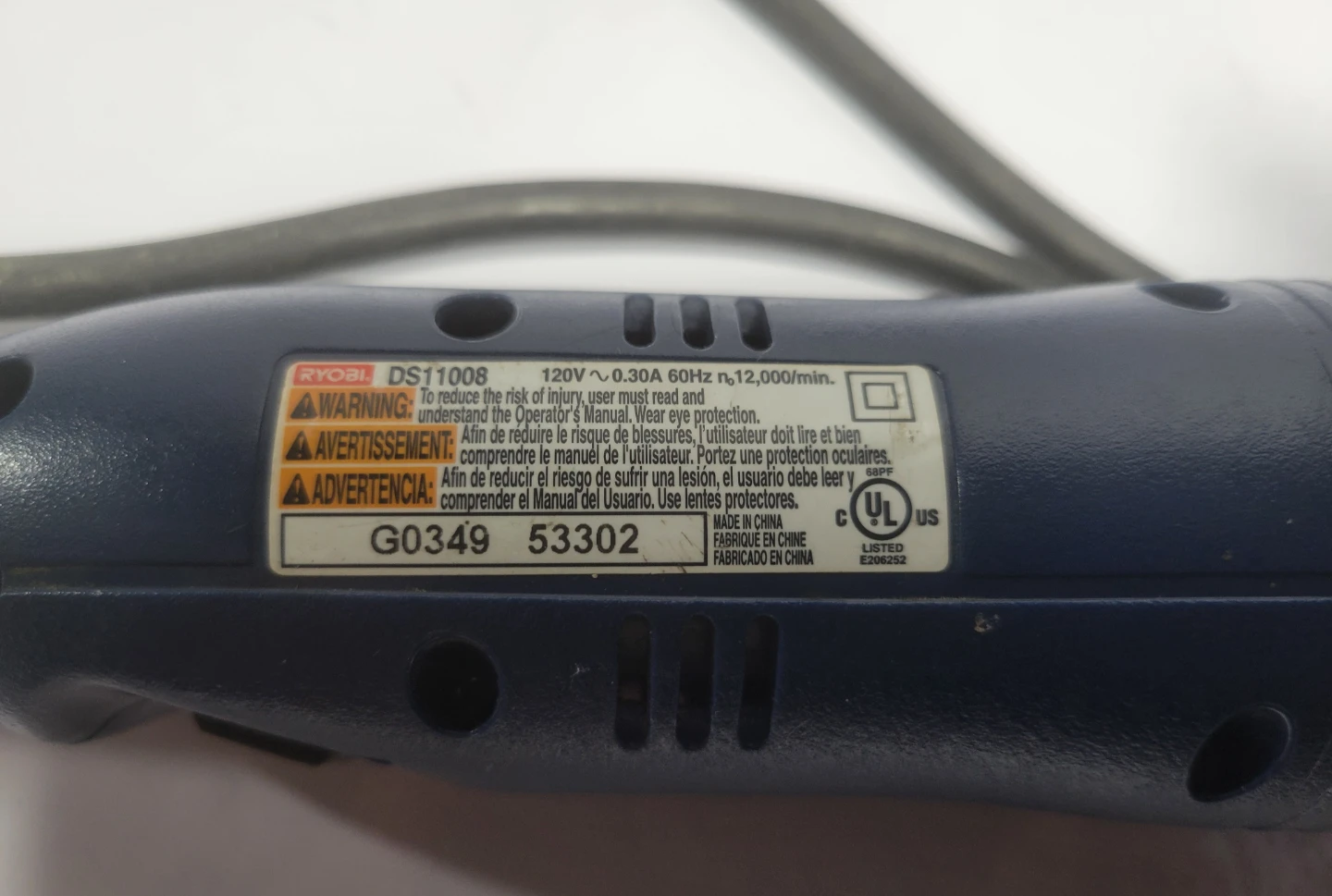 Ryobi DS11008 Detail Sander - photo 3