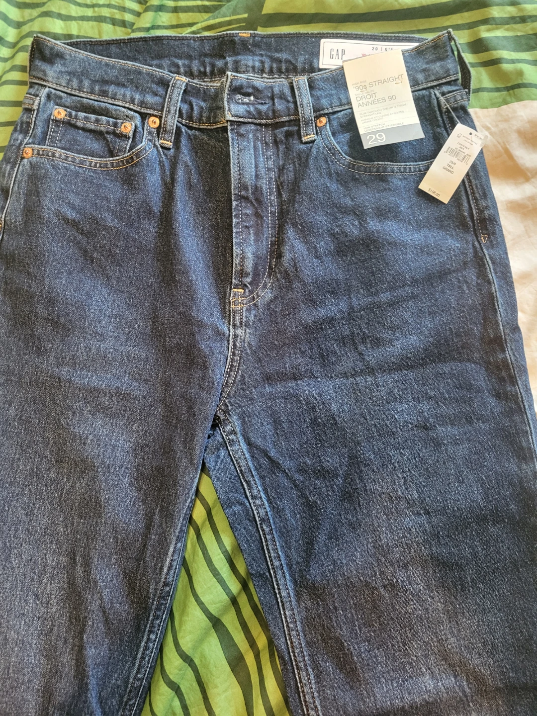 GAP High Rise '90s Straight Jeans - Size 29/8 Tall