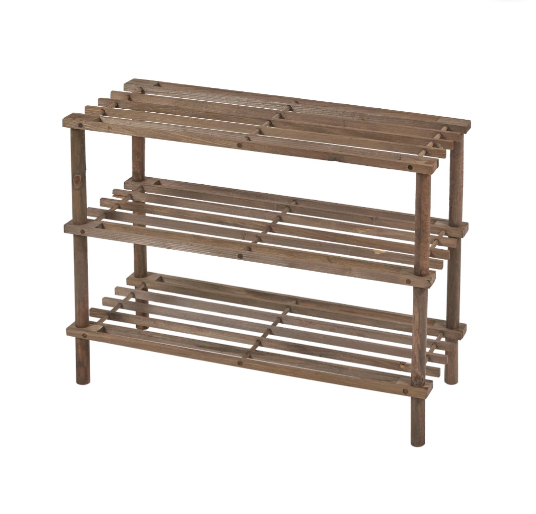 3-Tier Wooden Shoe Rack - photo 2