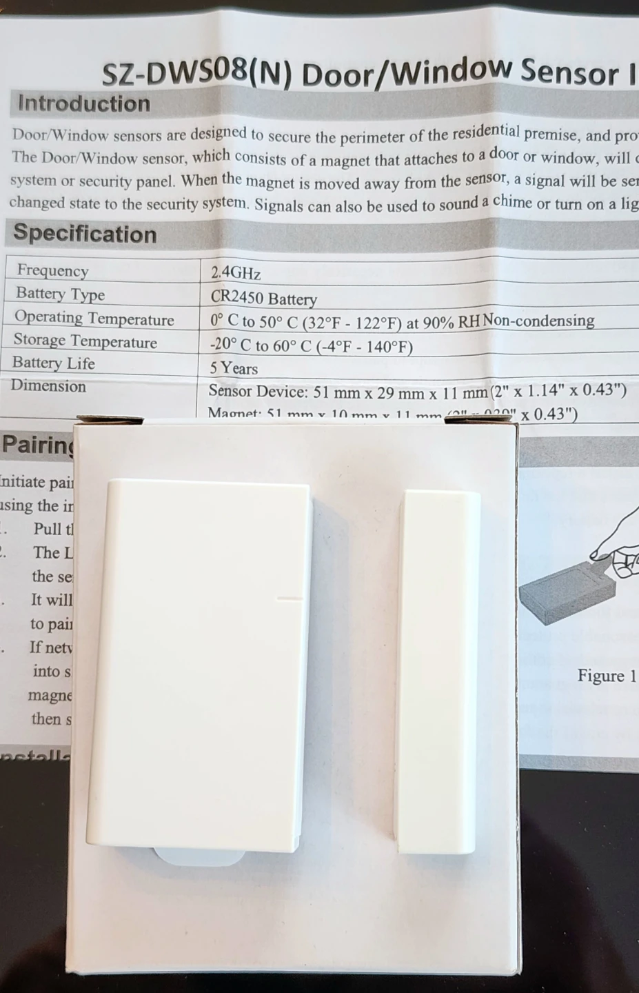 SZ-DWS08N-CZ3 Door/Window Sensor
