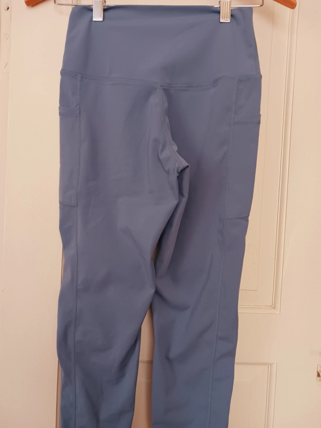New ! Blue High Waisted Athletic Leggings with Pockets - photo 3