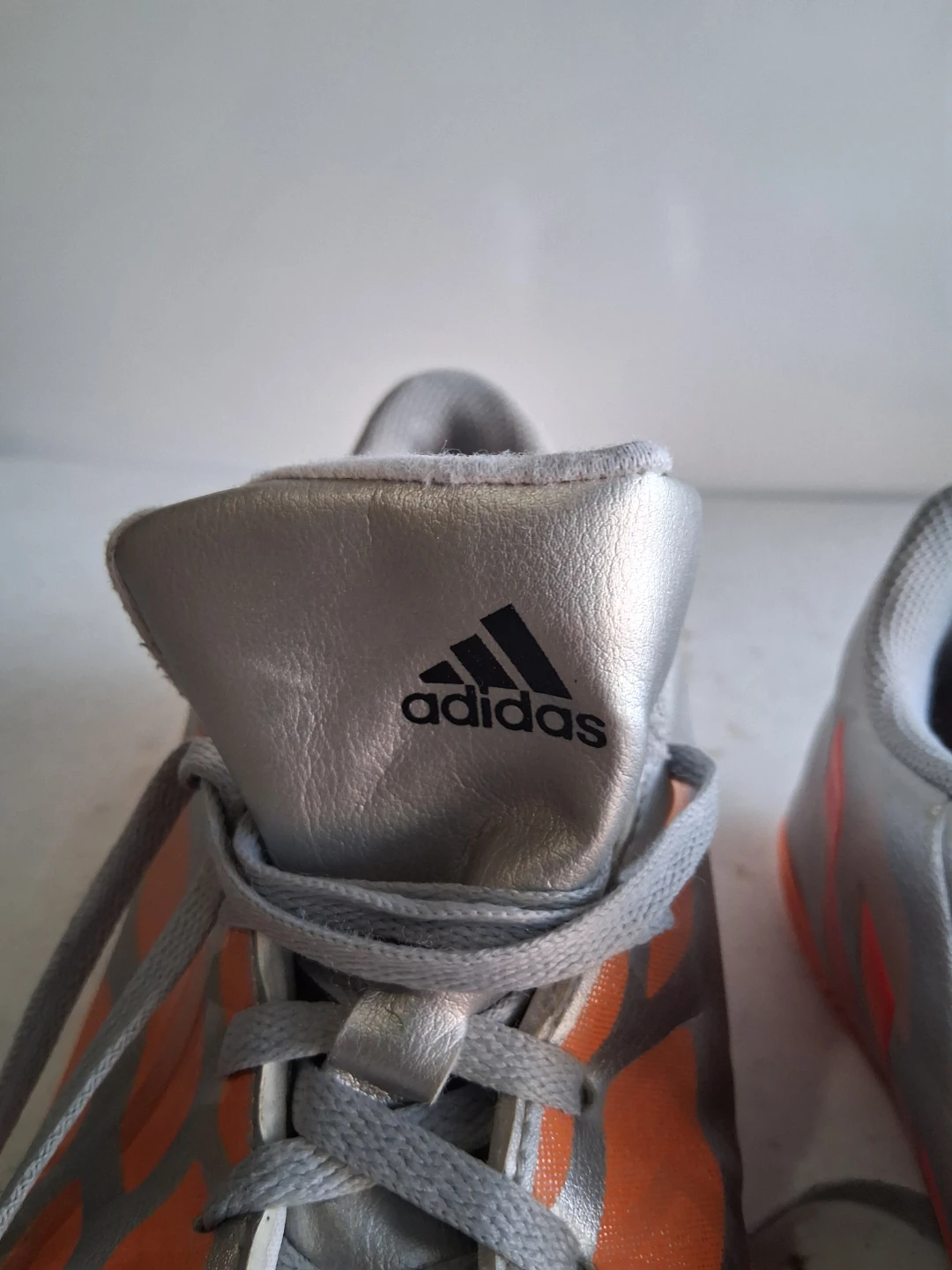 Adidas Soccer Cleats - Silver/Orange size 10 woman's indoo - photo 2