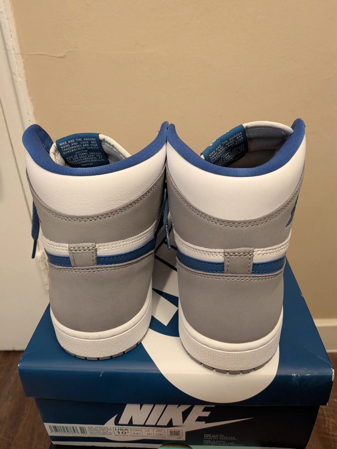 Nike Air Jordan 1 High OG 'True Blue' Sneakers - photo 4