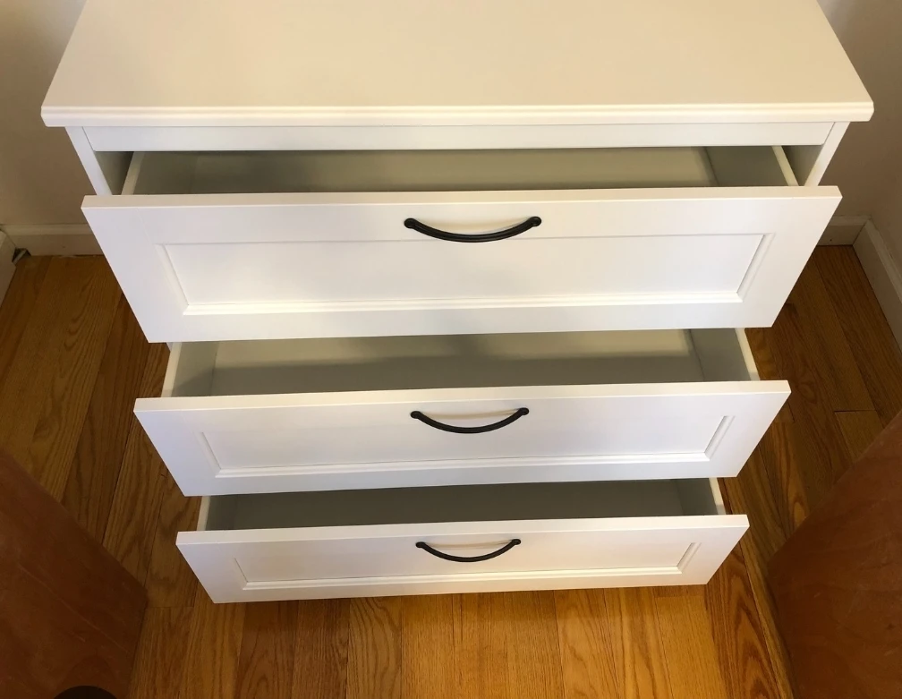 White 3-Drawer Dresser ikea - photo 2