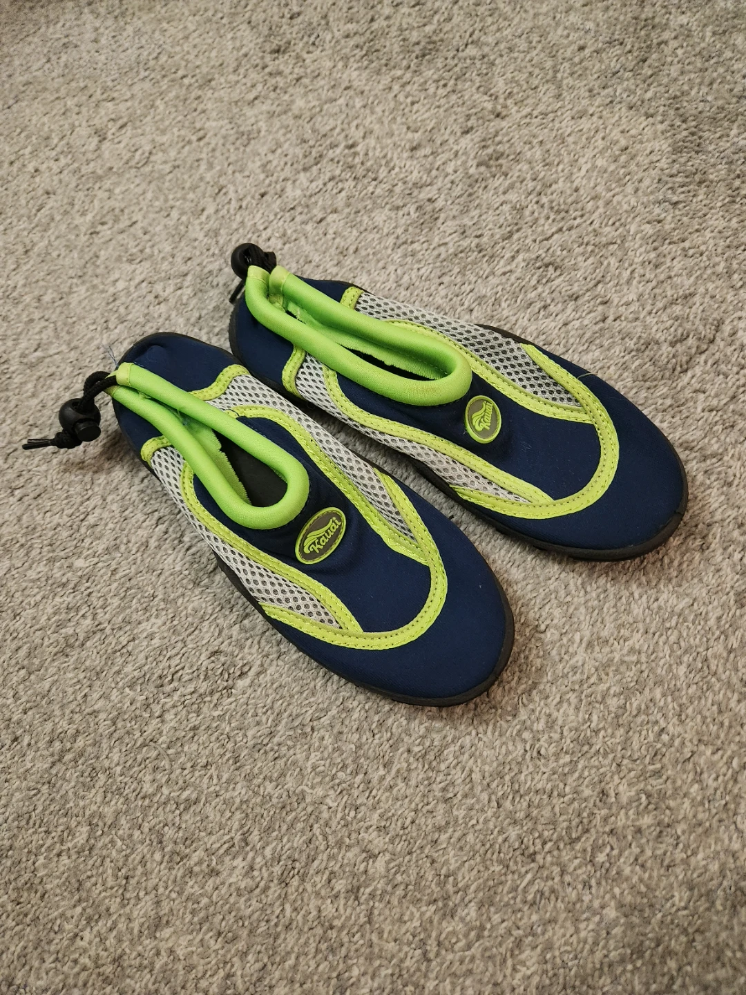 Kauai Water Shoes - Navy & Lime Green, Kids Sz 13/1 - photo 5