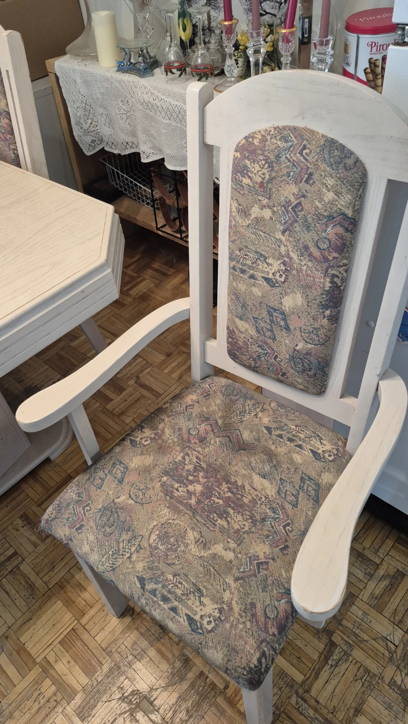 Dinning table with insert and 6 chairs - photo 3