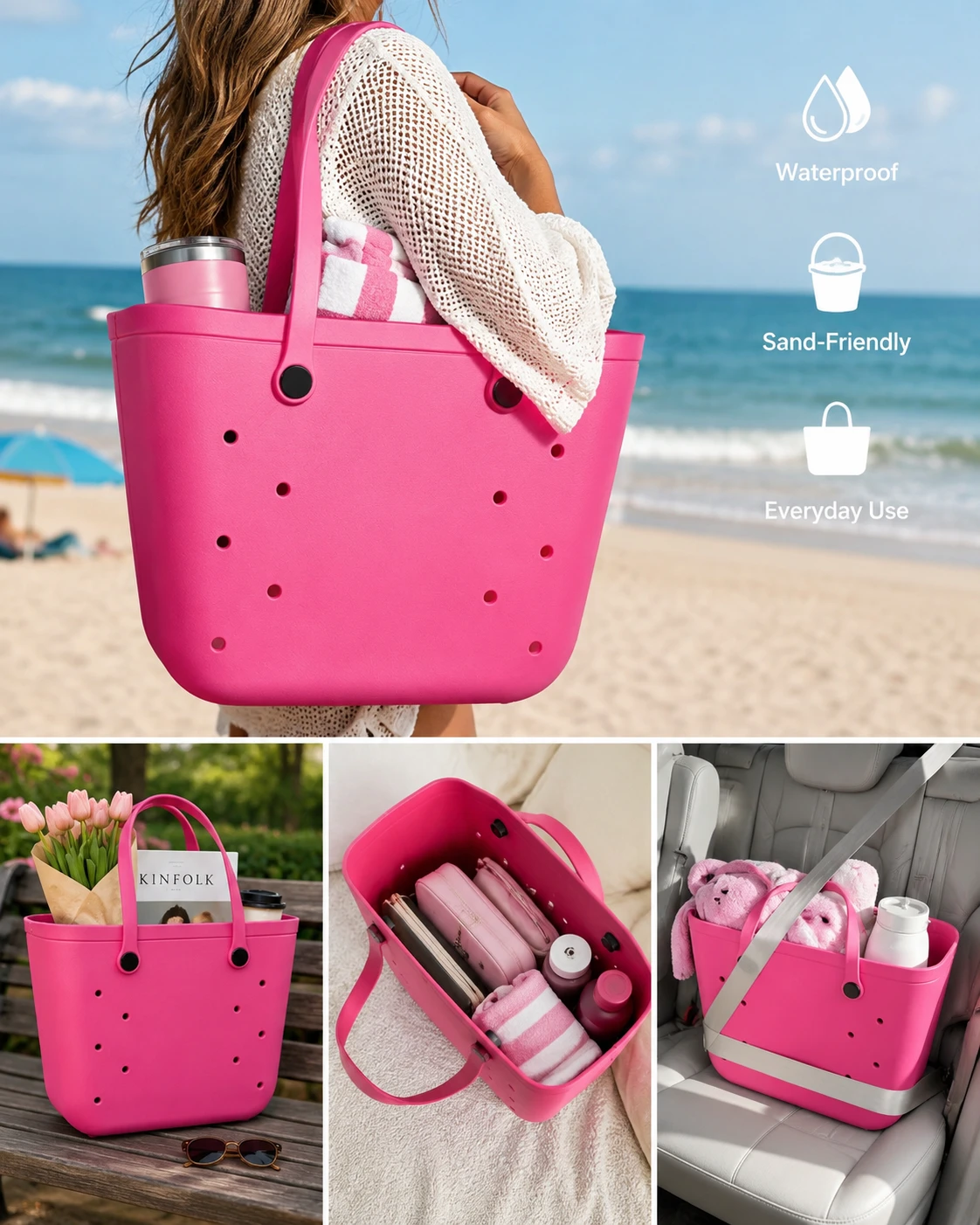 Pink Tote Bag