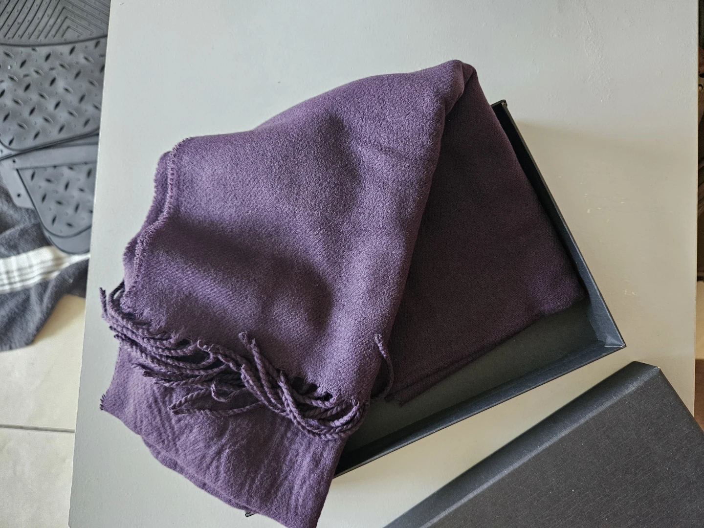 VERONZ Purple Scarf with Box